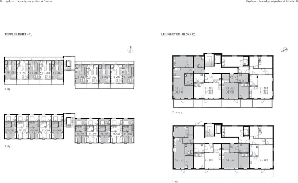 etg F1 3.Etasje C1-401 C1-301 C1 C1-201 1.Etasje C1-402 C1-302 C1-202 C1-403 C1-303 C1-203 C1-404 C1-304 C1-204 2.