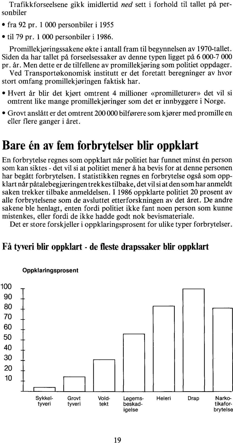 Men dette er de tilfellene av promillekjøring som politiet oppdager. Ved Transportøkonomisk institutt er det foretatt beregninger av hvor stort omfang promillekjøringen faktisk har.