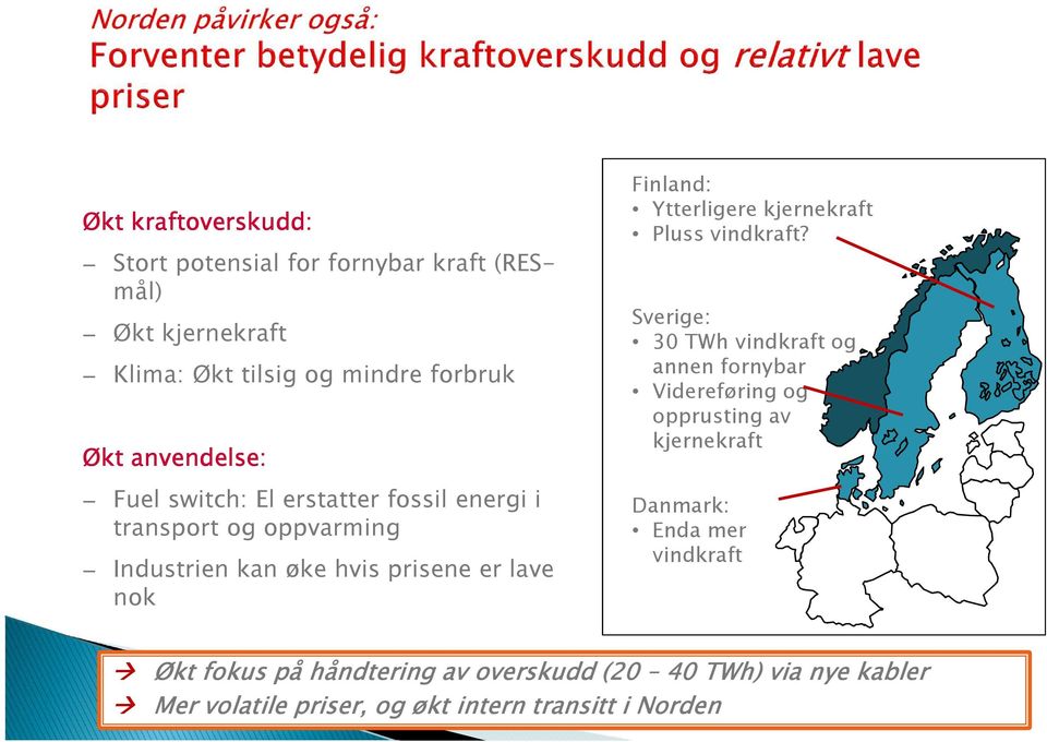 Ytterligere kjernekraft Pluss vindkraft?