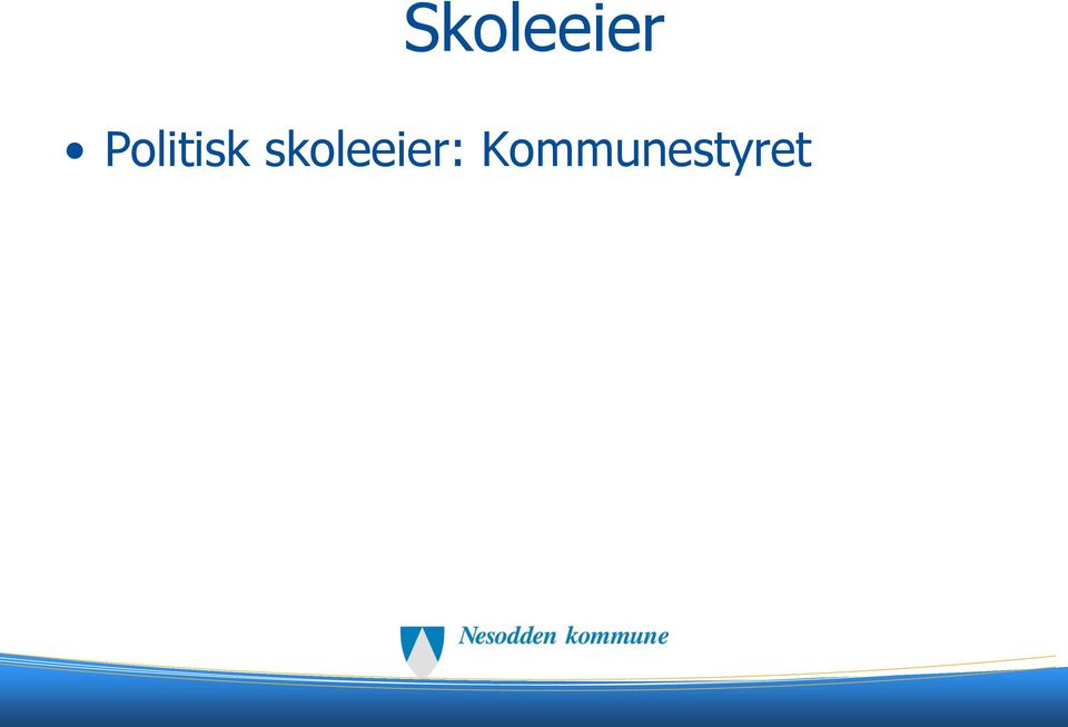 skoleeier: