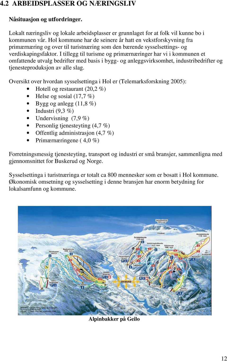 I tillegg til turisme og primærnæringer har vi i kommunen et omfattende utvalg bedrifter med basis i bygg- og anleggsvirksomhet, industribedrifter og tjenesteproduksjon av alle slag.