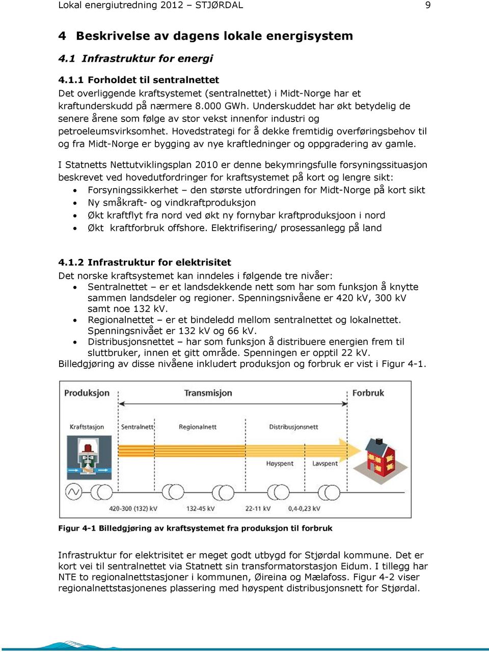 Hovedstrategi for å dekke fremtidig overføringsbehov til og fra Midt-Norge er bygging av nye kraftledninger og oppgradering av gamle.