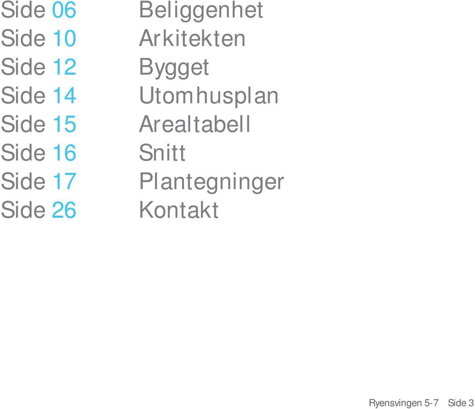 Arkitekten Bygget Utomhusplan Arealtabell