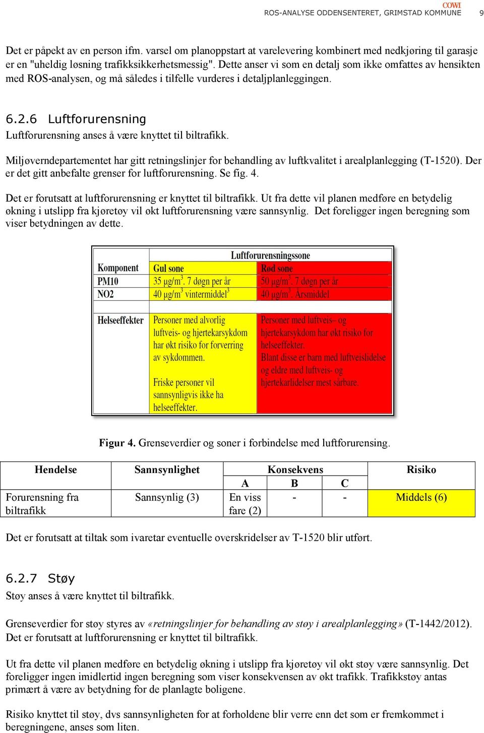 Dette anser vi som en detalj som ikke omfattes av hensikten med ROS-analysen, og må således i tilfelle vurderes i detaljplanleggingen. 6.2.