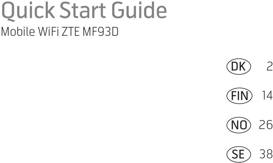 WiFi ZTE MF93D