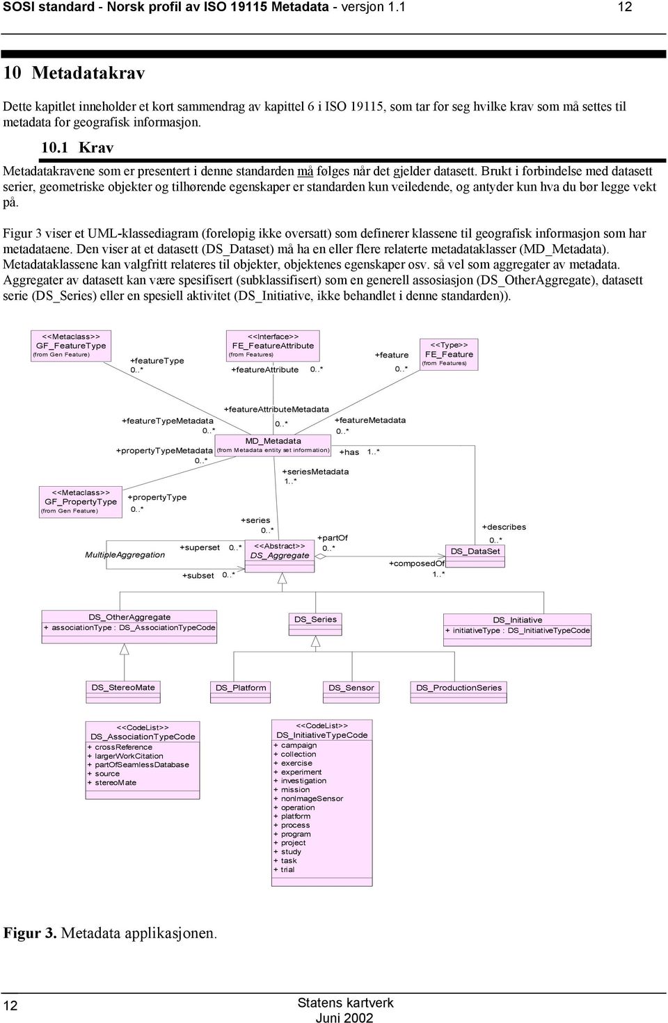 t i forbindelse med datasett serier, geometriske objekter og tilhørende egenskaper er standarden kun veiledende, og antyder kun hva du bør legge vekt på.