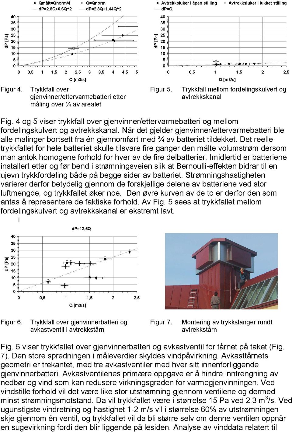 Når det gjelder gjenvinner/ettervarmebatteri ble alle målinger bortsett fra én gjennomført med ¾ av batteriet tildekket.