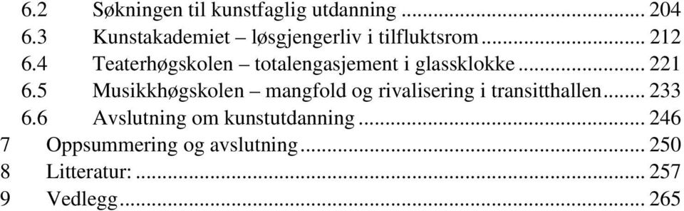 4 Teaterhøgskolen totalengasjement i glassklokke... 221 6.