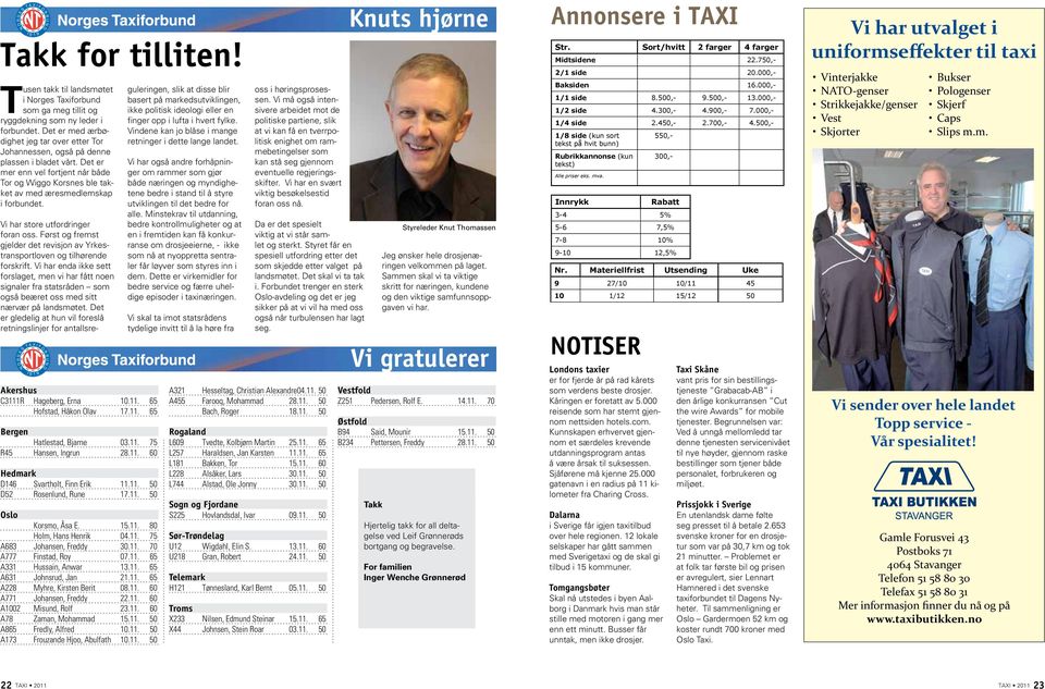 Akershus C3111R Hageberg, Erna 10.11. 65 Hofstad, Håkon Olav 17.11. 65 Bergen Hatlestad, Bjarne 03.11. 75 R45 Hansen, Ingrun 28.11. 60 Hedmark D146 Svartholt, Finn Erik 11.11. 50 D52 Rosenlund, Rune 17.