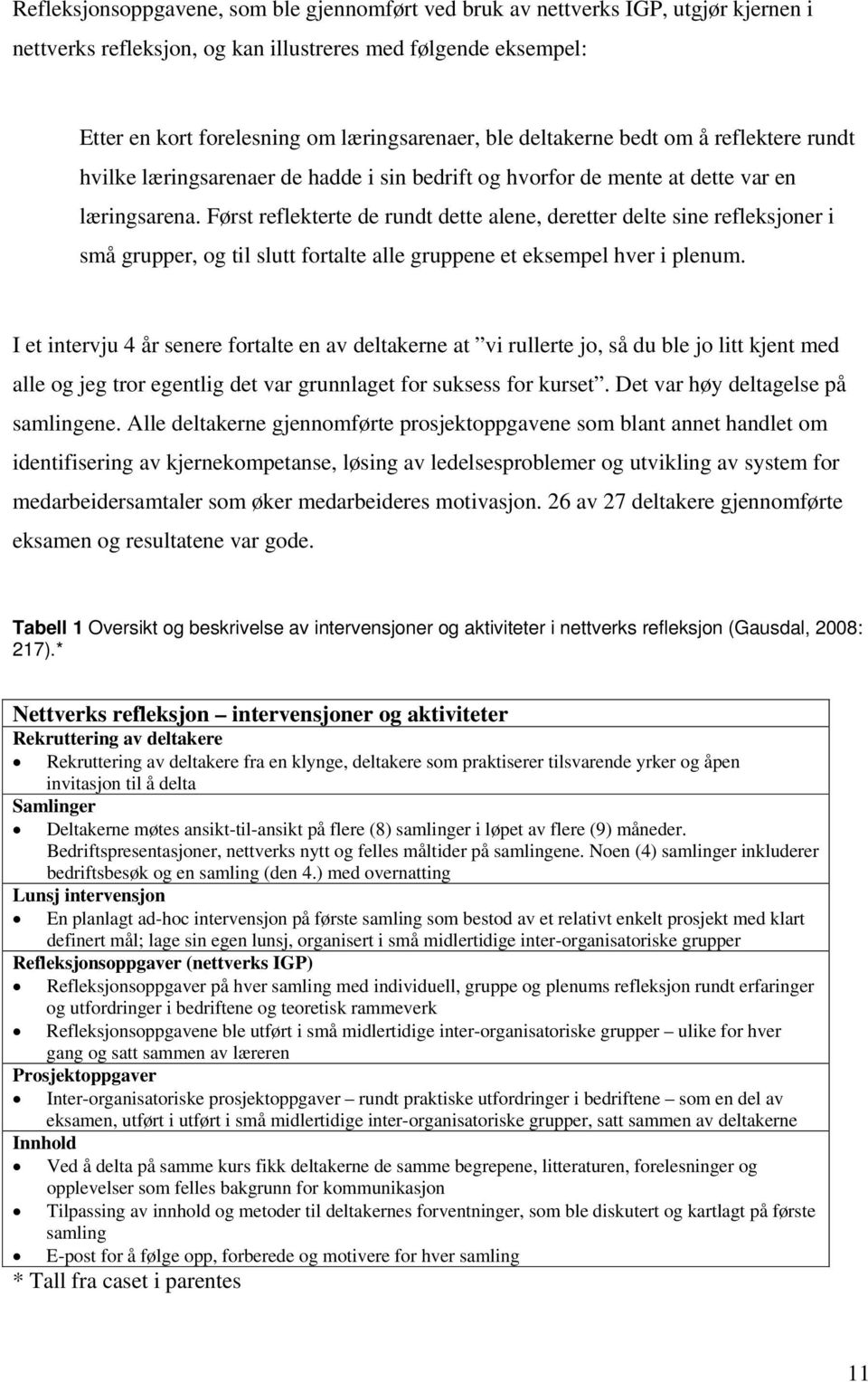 Først reflekterte de rundt dette alene, deretter delte sine refleksjoner i små grupper, og til slutt fortalte alle gruppene et eksempel hver i plenum.