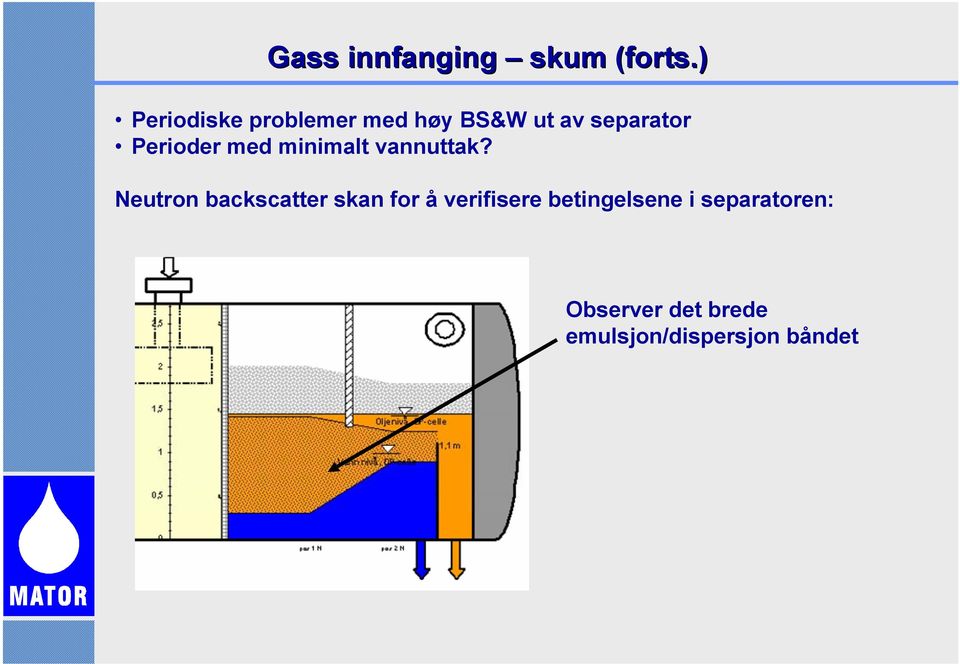 Perioder med minimalt vannuttak?