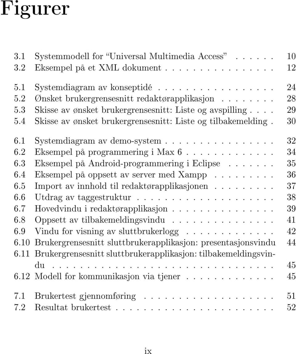 1 Systemdiagram av demo-system................ 32 6.2 Eksempel på programmering i Max 6............. 34 6.3 Eksempel på Android-programmering i Eclipse....... 35 6.