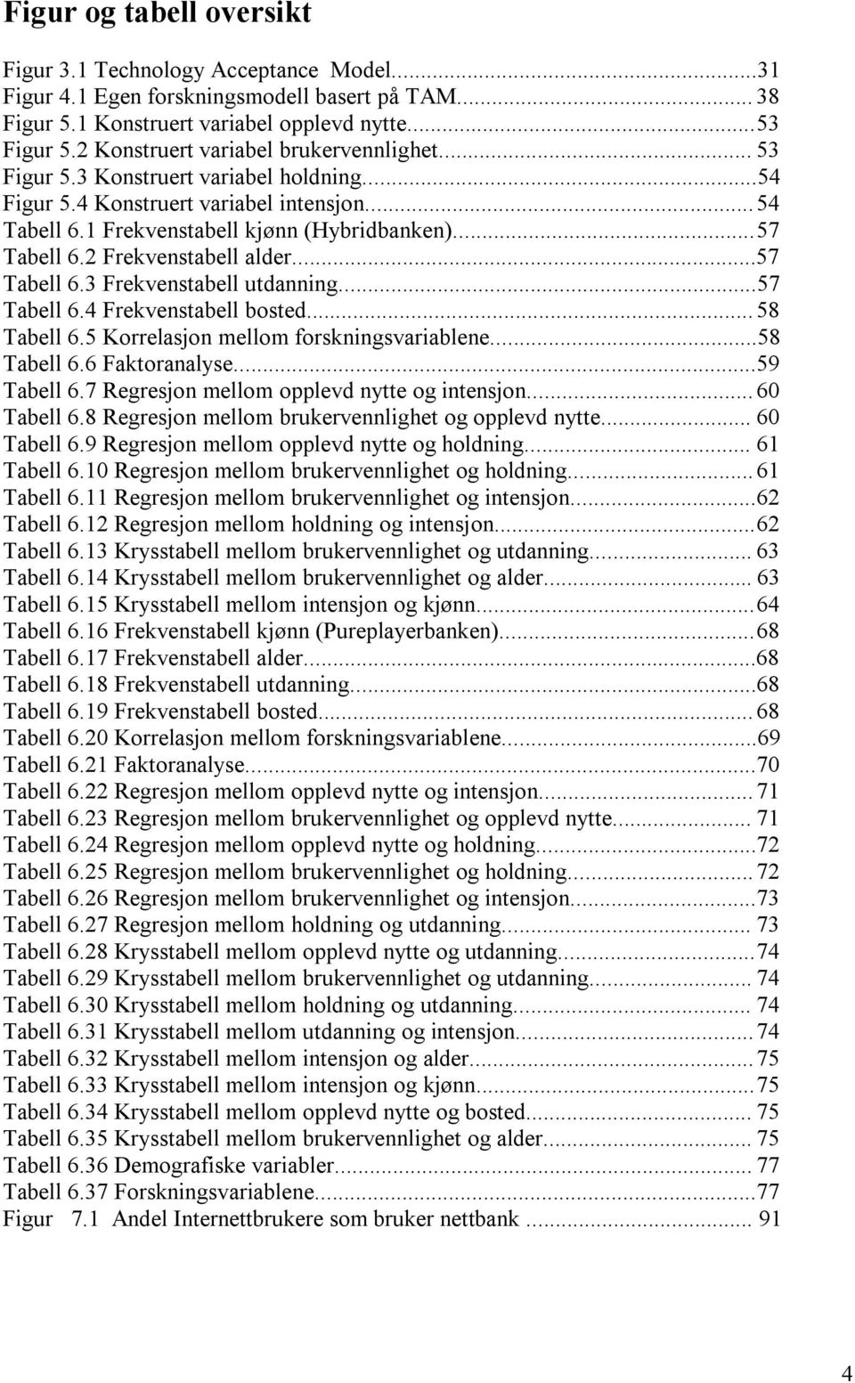 2 Frekvenstabell alder...57 Tabell 6.3 Frekvenstabell utdanning...57 Tabell 6.4 Frekvenstabell bosted... 58 Tabell 6.5 Korrelasjon mellom forskningsvariablene...58 Tabell 6.6 Faktoranalyse.