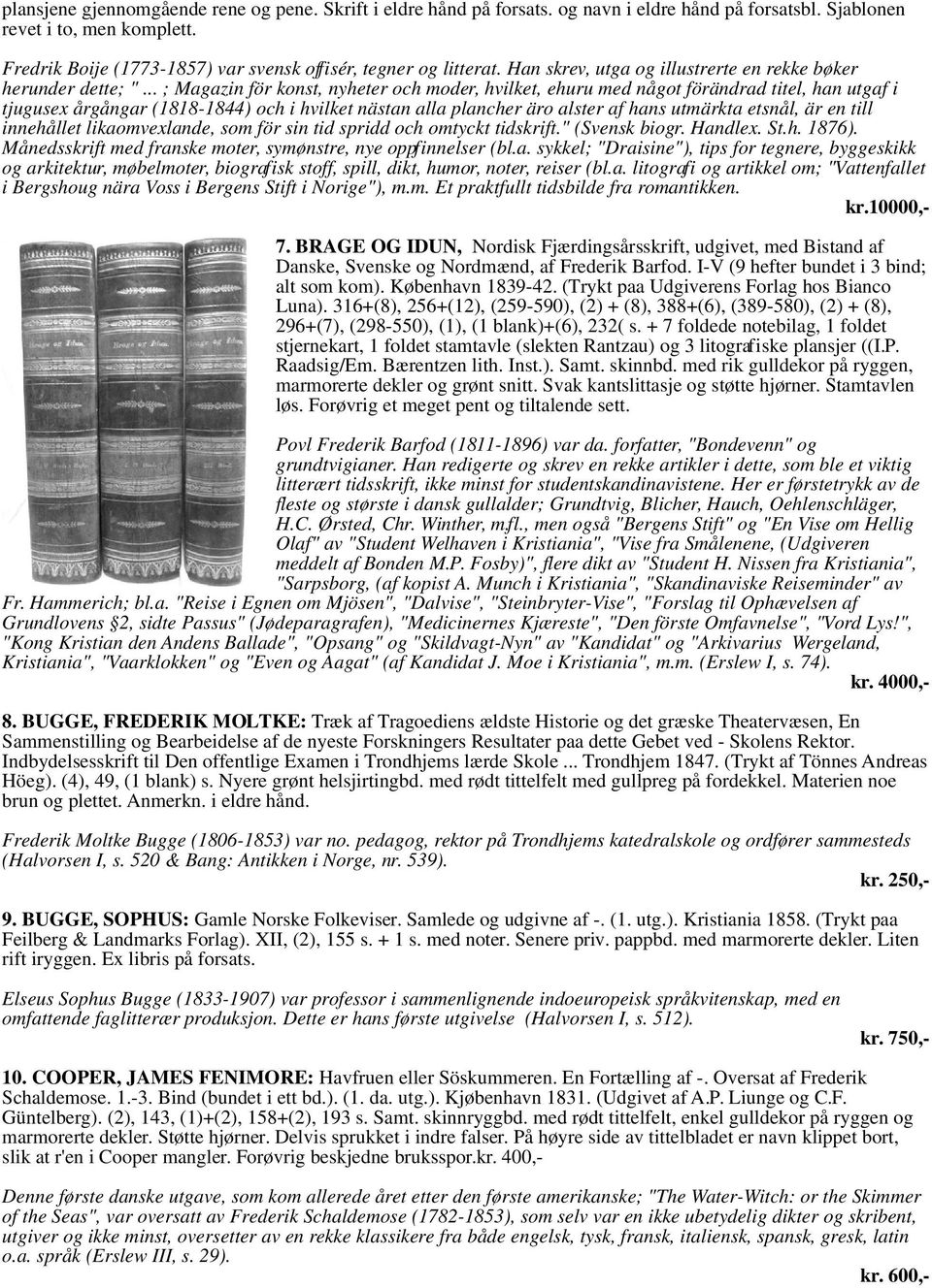 .. ; Magazin för konst, nyheter och moder, hvilket, ehuru med något förändrad titel, han utgaf i tjugusex årgångar (1818-1844) och i hvilket nästan alla plancher äro alster af hans utmärkta etsnål,