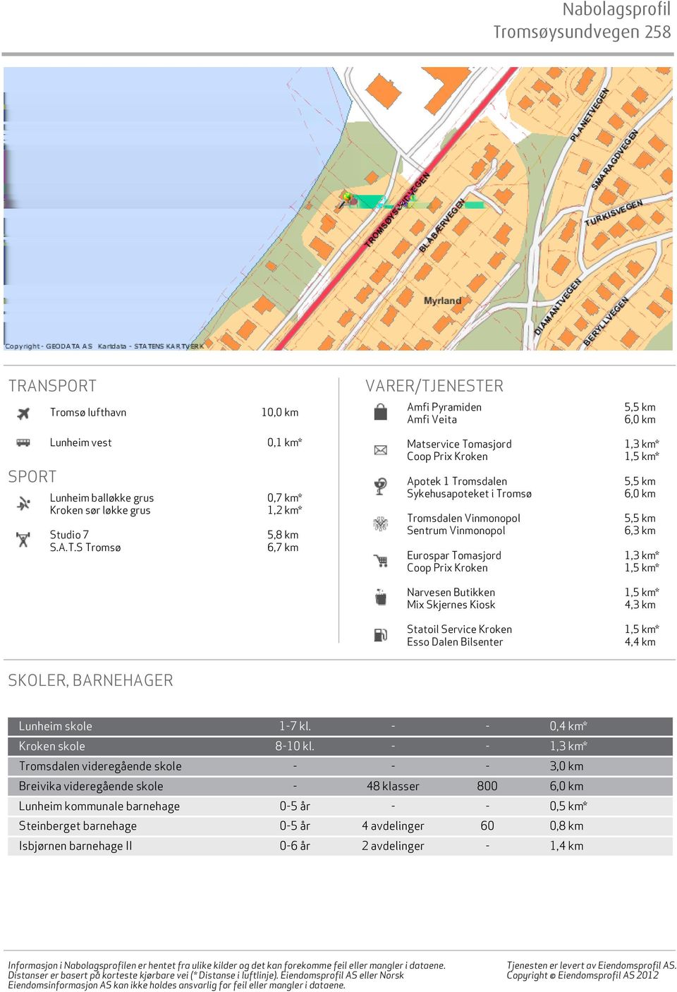 Prix Kroken 1,3 km* 1,5 km* 5,5 km 6,0 km 5,5 km 6,3 km 1,3 km* 1,5 km* Narvesen Butikken Mix Skjernes Kiosk 1,5 km* 4,3 km Statoil Service Kroken Esso Dalen Bilsenter 1,5 km* 4,4 km SKOLER,