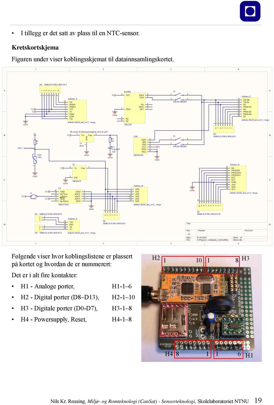 1 2 3 4 H4 SHIELD XTRA HOLES 8 A GND 3V3 5V Arduino_A 32 NC 31 IOREF 1 RESET 2 3V3 3 5V 4 GND 5 GND 6 Vin arduino shield_uno_rev3_+mega 5V GND RADIO 2 VCC 1 GND 8 NC 9 NC APC220 RXD TXD EN MUX SET 4