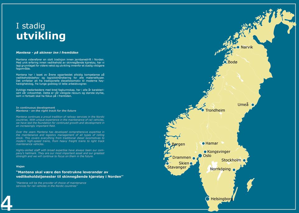 Bodø Mantena har i løpet av årene opparbeidet allsidig kompetanse på vedlikeholdsbehov og logistikkhåndtering for alle materielltyper.