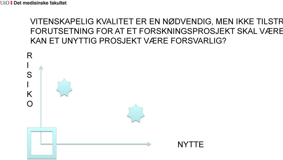 FORSKNINGSPROSJEKT SKAL VÆRE KAN ET