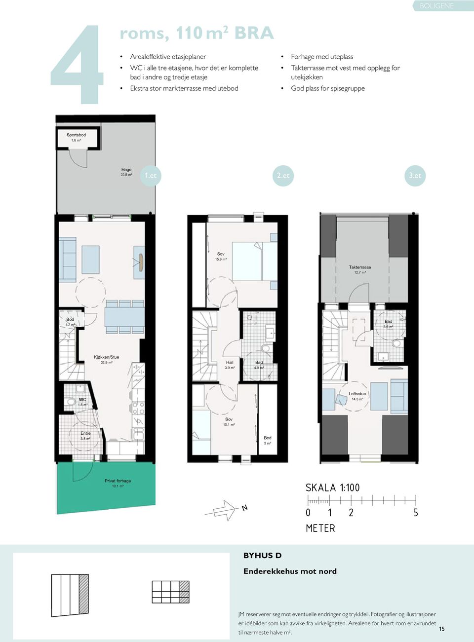 7 m² 12.8 m² 12.7 m² 12.6 m² Rekkehus B Rekkehus D Rekkehus D Rekkehus A BYHUS D SKALA 0 1:100 0 2 1 2 5 5 METER METER 0 1 2 SKALA 1:100 5 METER 11/17/14 DATO: 0 DATO: 1 2 5 Copyright 2011 METER JM REV: orge.