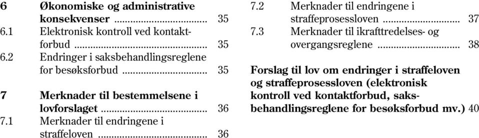 .. 37 7.3 Merknader til ikrafttredelses- og overgangsreglene.