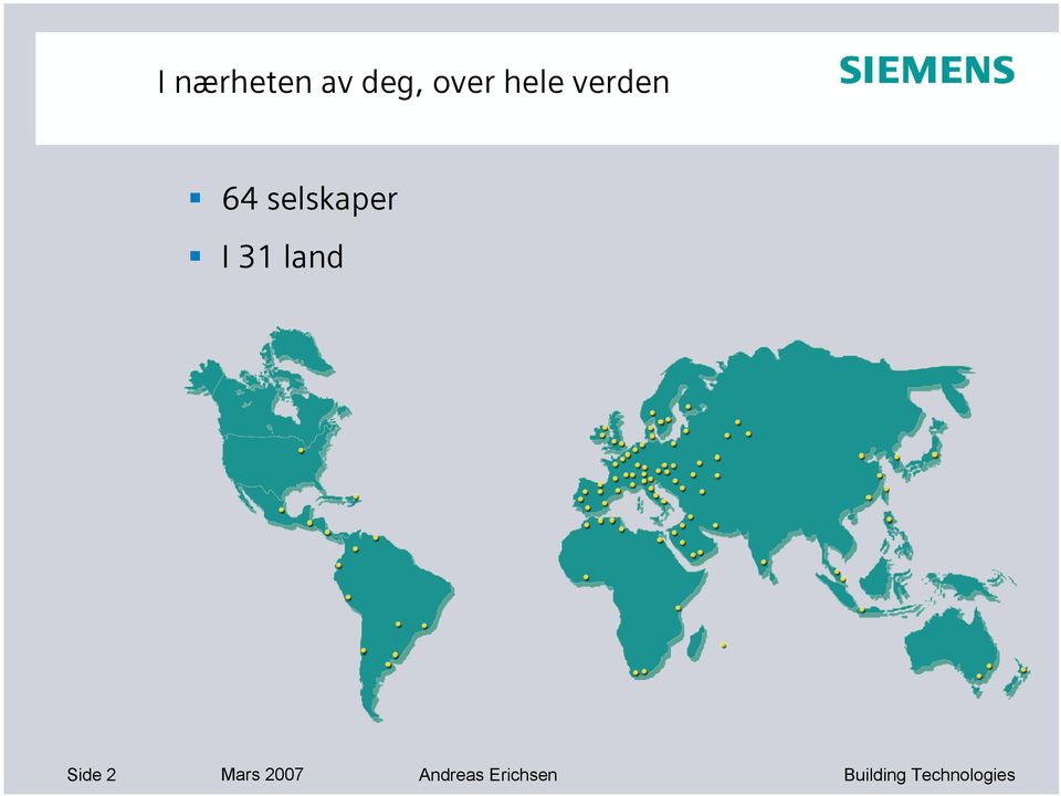 selskaper I 31 land