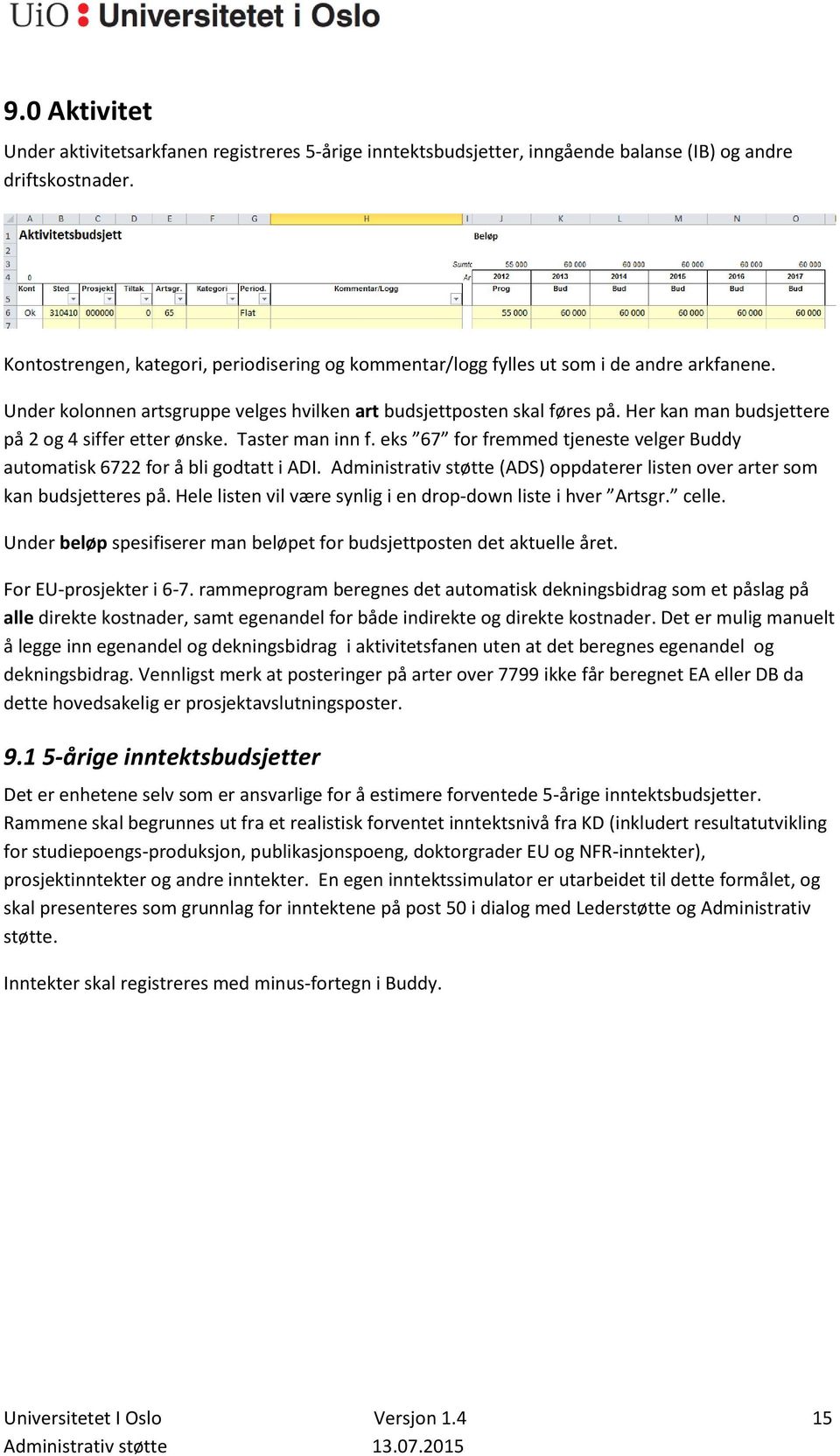 Her kan man budsjettere på 2 og 4 siffer etter ønske. Taster man inn f. eks 67 for fremmed tjeneste velger Buddy automatisk 6722 for å bli godtatt i ADI.