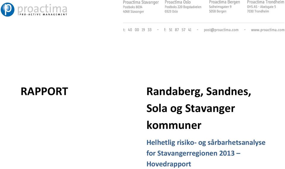 risiko- og sårbarhetsanalyse for