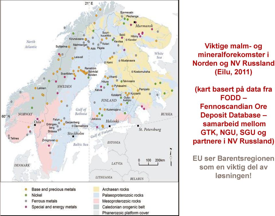 Deposit Database samarbeid mellom GTK, NGU, SGU og partnere i