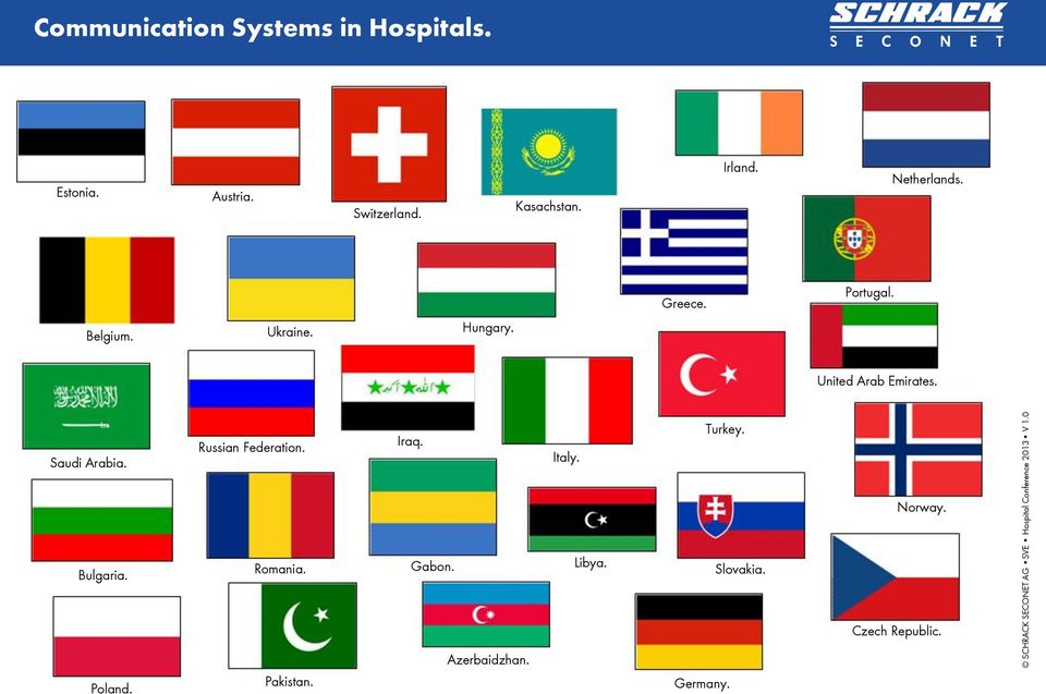 Russian Federation. Iraq. Italy. Turkey. Norway. Bulgaria. Romania. Gabon.