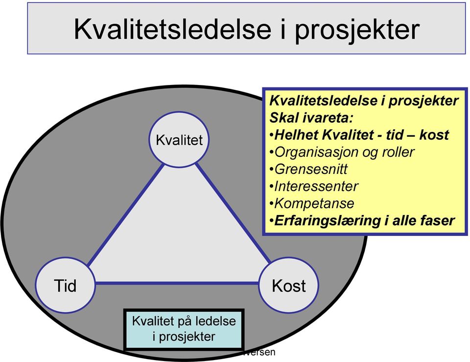 Organisasjon og roller Grensesnitt Interessenter Kompetanse