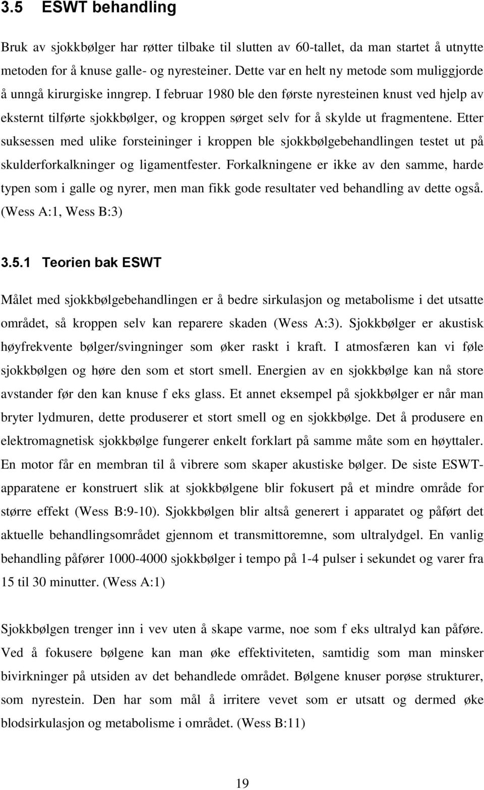 I februar 1980 ble den første nyresteinen knust ved hjelp av eksternt tilførte sjokkbølger, og kroppen sørget selv for å skylde ut fragmentene.