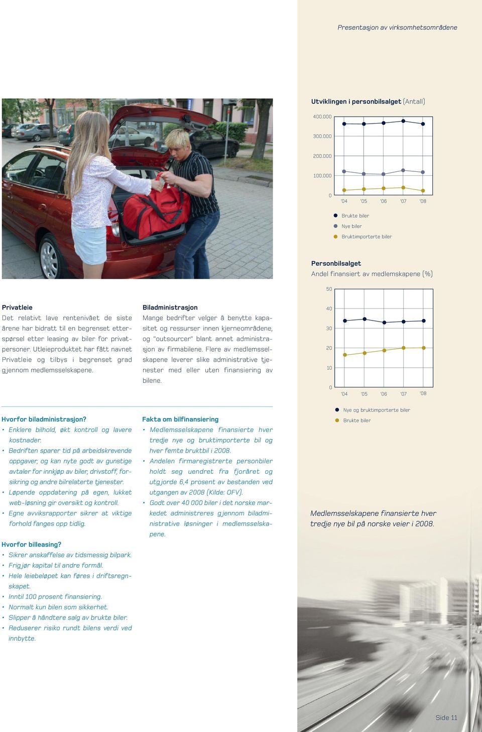 etterspørsel etter leasing av biler for privatpersoner. Utleieproduktet har fått navnet Privatleie og tilbys i begrenset grad g jennom medlemsselskapene.