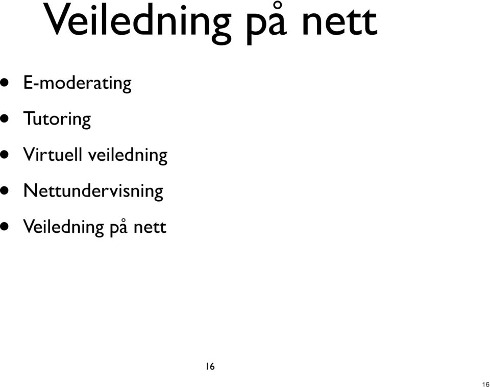 Virtuell veiledning