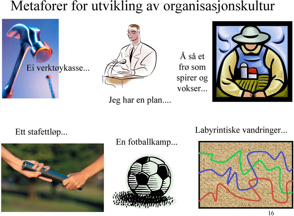 .. Å så et frø som spirer og vokser.