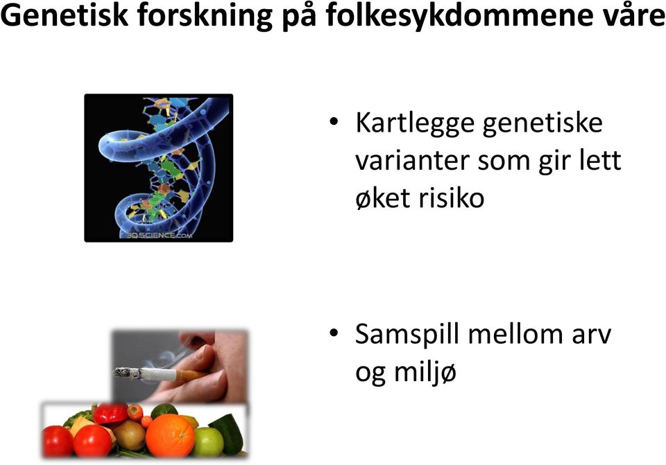 genetiske varianter som gir