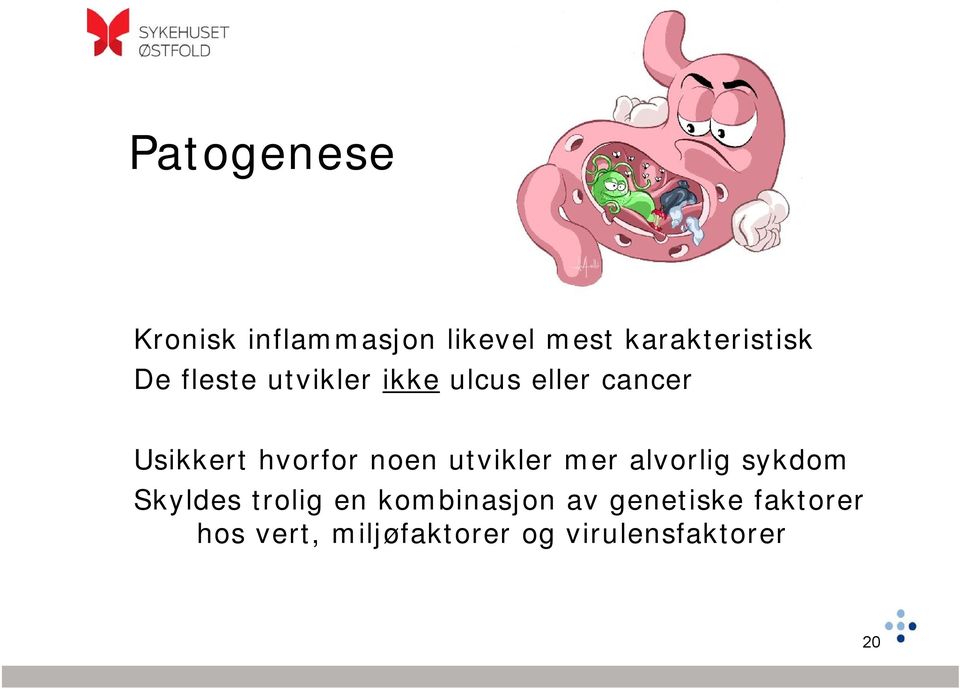 utvikler mer alvorlig sykdom Skyldes trolig en kombinasjon av