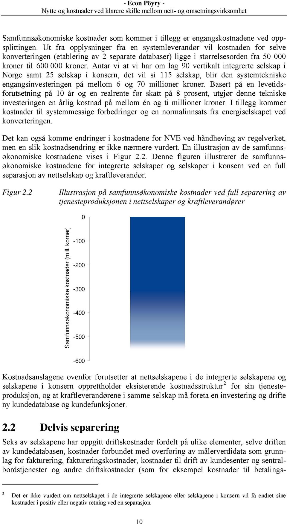 Antar vi at vi har om lag 90 vertikalt integrerte selskap i Norge samt 25 selskap i konsern, det vil si 115 selskap, blir den systemtekniske engangsinvesteringen på mellom 6 og 70 millioner kroner.