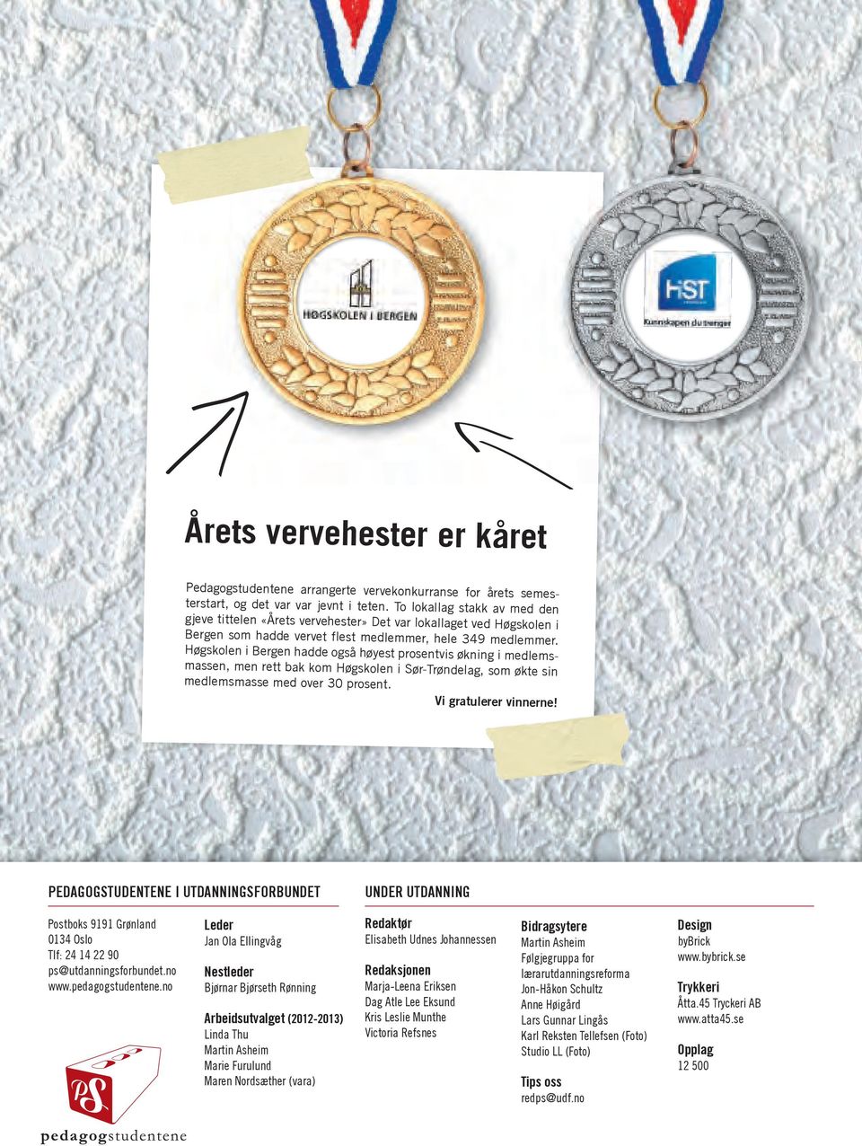 Høgskolen i Bergen hadde også høyest prosentvis økning i medlemsmassen, men rett bak kom Høgskolen i Sør-Trøndelag, som økte sin medlemsmasse med over 30 prosent. Vi gratulerer vinnerne!