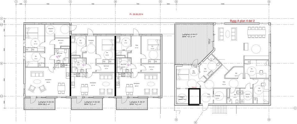 m². m² 00 00 od m vent. m² 0T 0 x M d 5.5 m² ad 8. m² od.6 m². m² 5500 6.8 m² 8. m² 800 8.5 m² Påforing? ang 6. m² 0.7 m² 000 Leilighet 00 R 88, m² Leilighet 00 R 7, m² Leilighet 00 R 7, m² ntré arderobe arderobe arderobe 5.