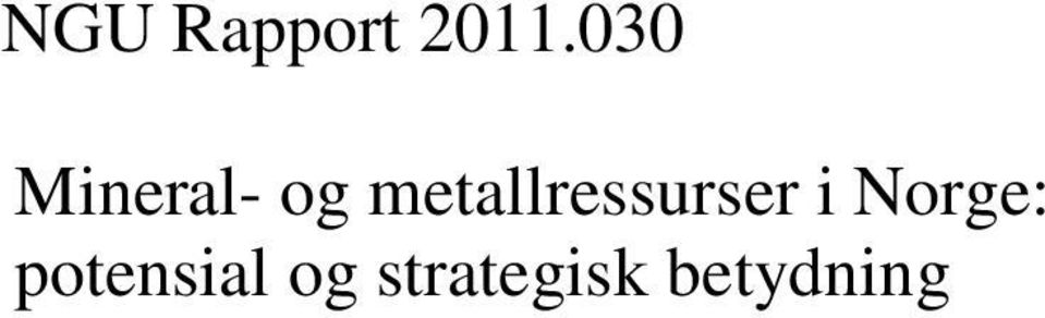 metallressurser i