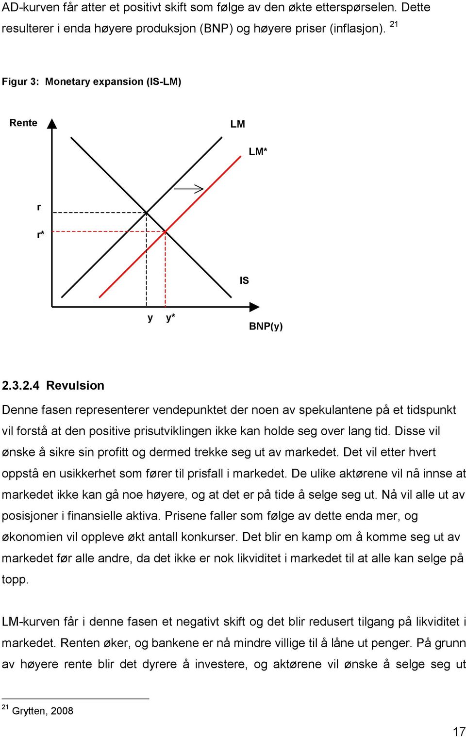 Disse vil ønske å sikre sin profitt og dermed trekke seg ut av markedet. Det vil etter hvert oppstå en usikkerhet som fører til prisfall i markedet.