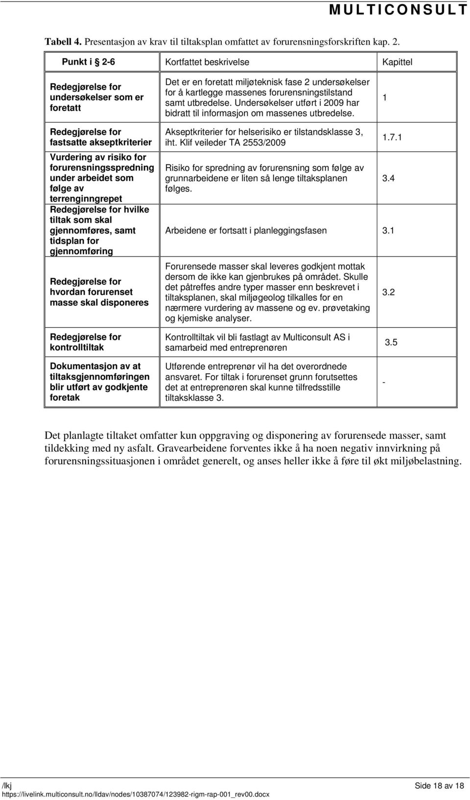 utbredelse. Undersøkelser utført i 2009 har bidratt til informasjon om massenes utbredelse.