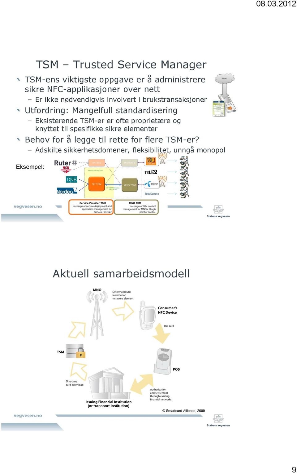 proprietære og knyttet til spesifikke sikre elementer Behov for å legge til rette for flere TSM-er?