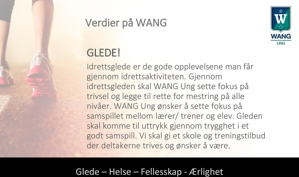 WANG Ung ønsker å sette fokus på samspillet mellom lærer/ trener og elev.