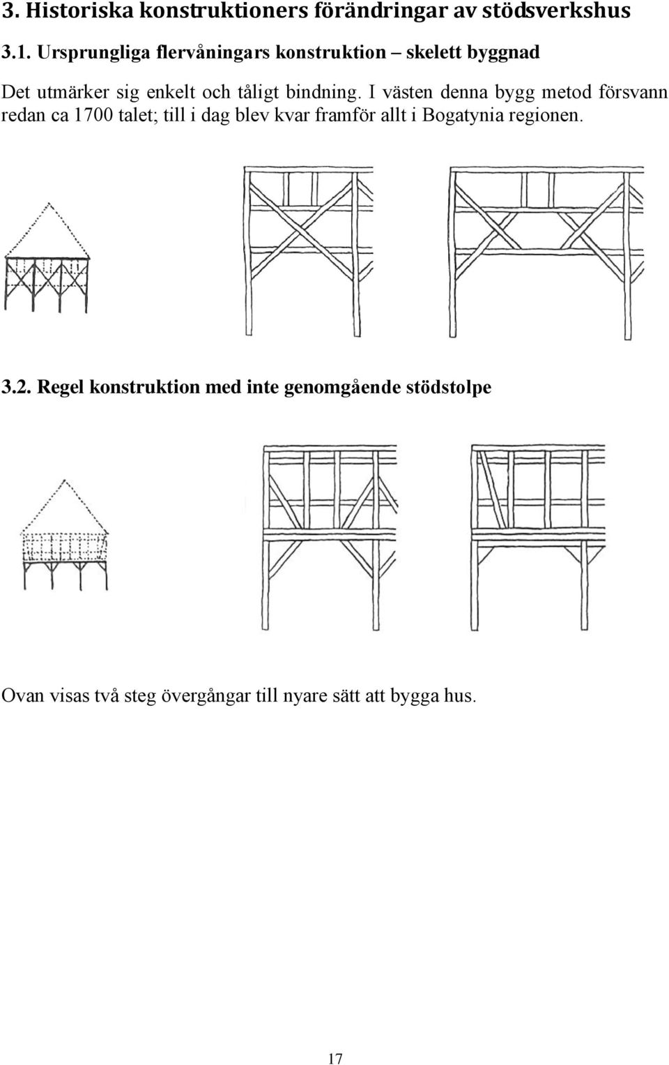 I västen denna bygg metod försvann redan ca 1700 talet; till i dag blev kvar framför allt i