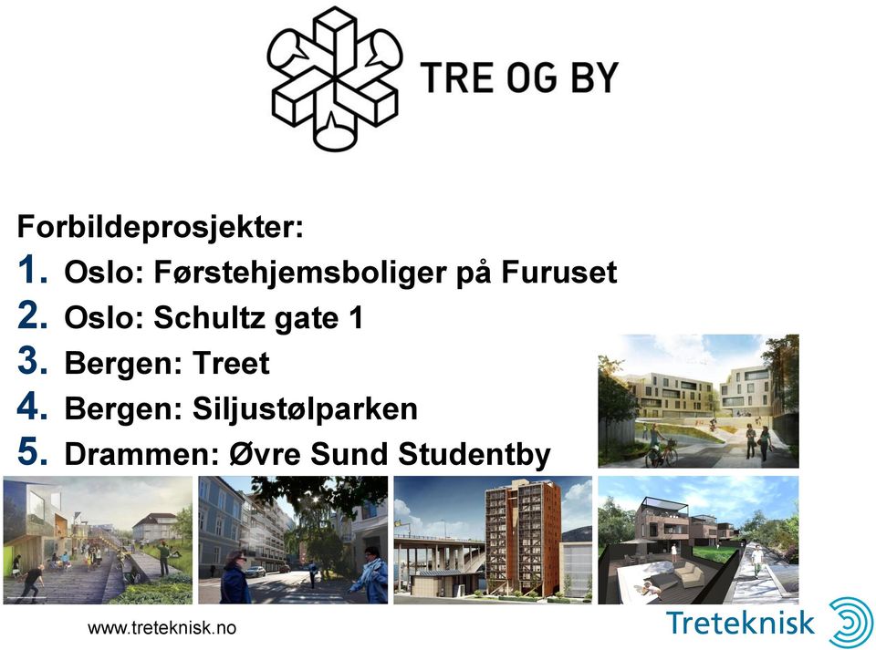 Oslo: Schultz gate 1 3. Bergen: Treet 4.