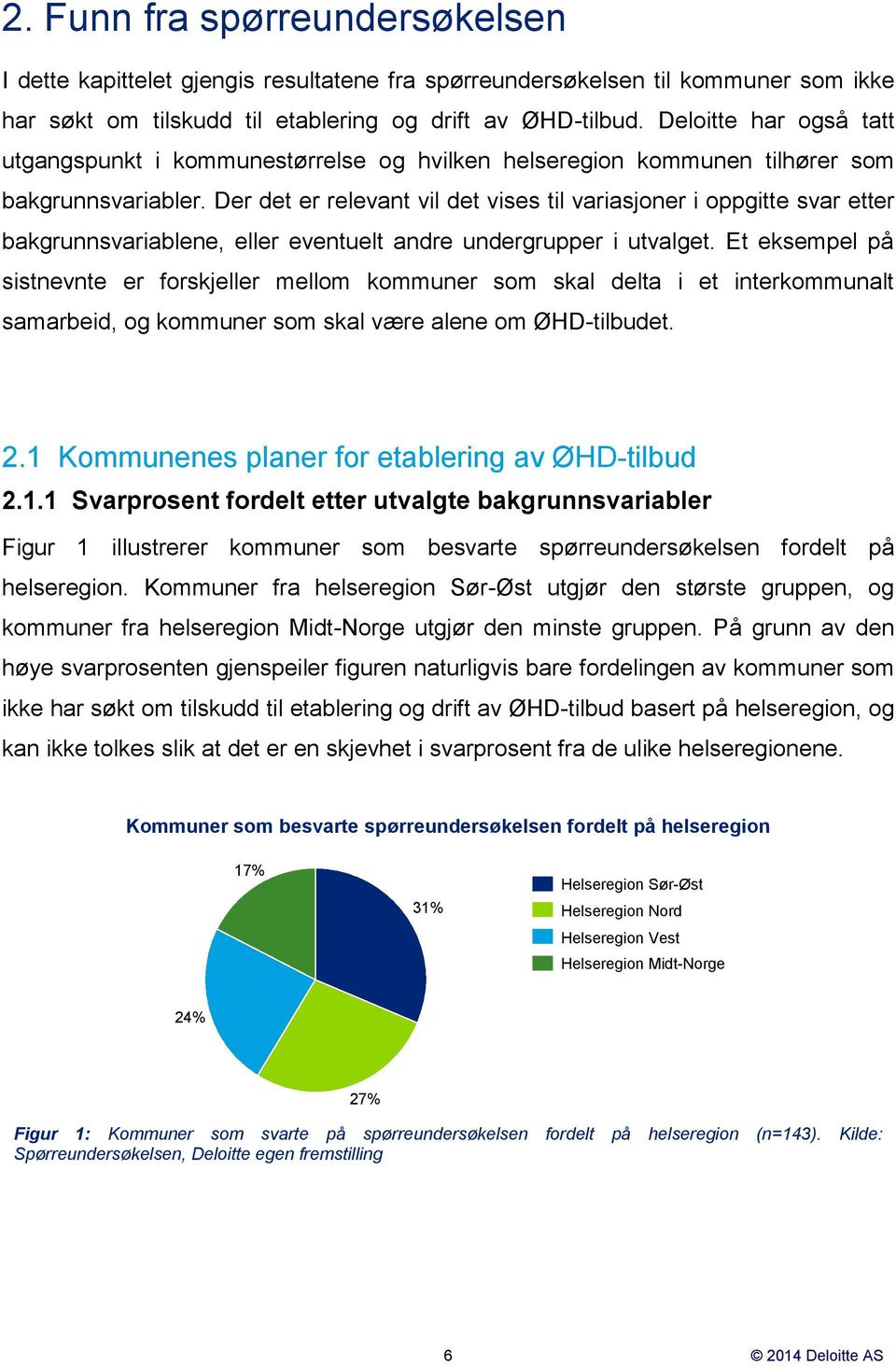 Der det er relevant vil det vises til variasjoner i oppgitte svar etter bakgrunnsvariablene, eller eventuelt andre undergrupper i utvalget.