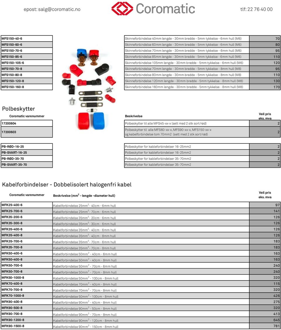 (M6) Skinneforbindelse 60mm lengde - 30mm bredde - 5mm tykkelse - 6mm hull (M6) Skinneforbindelse 70mm lengde - 30mm bredde - 5mm tykkelse - 6mm hull (M6) Skinneforbindelse 85mm lengde - 30mm bredde