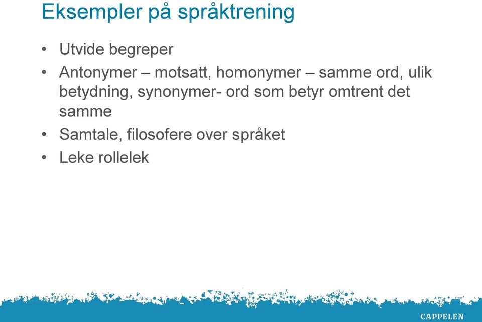 betydning, synonymer- ord som betyr omtrent