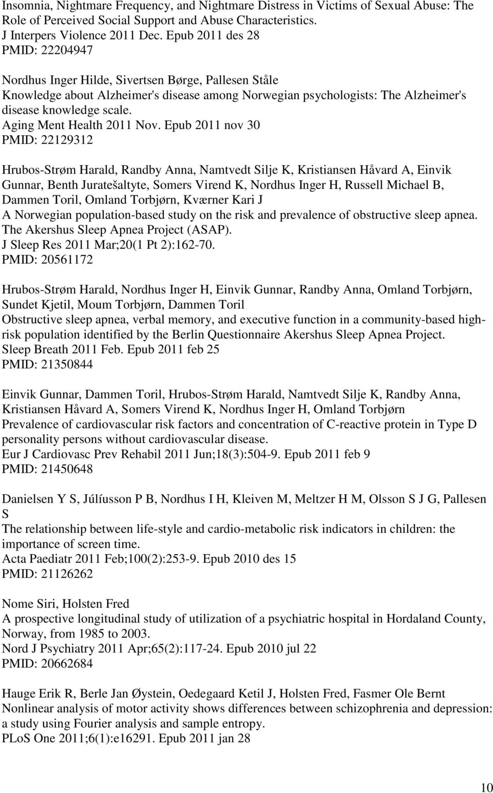 Aging Ment Health 2011 Nov.